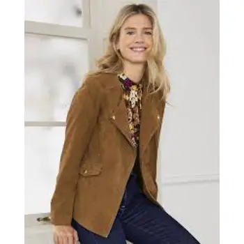 Suede Biker Style Jacket
